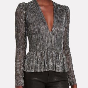 Sabina Musayev Samantha Metallic Blouse